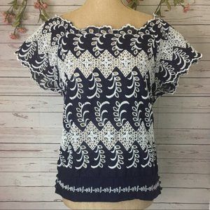 Anthropologie Vanessa Virginia embroidered top 6